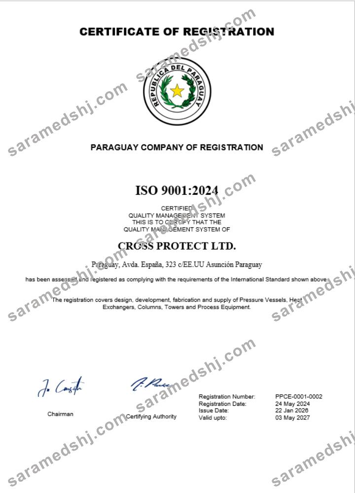 Paraguay business registration certificate Word and PDF template